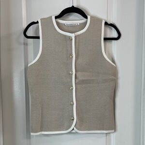 Abercrombie & Fitch Taupe Button-Up Top